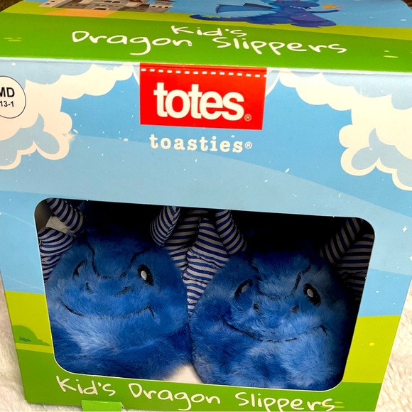 Totes brand ~ Blue dragon slippers - Picture 4 of 6